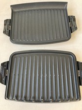 George Forman Grilling Machine GRP101CTG Top & Bottom Set Grill Griddle Plates