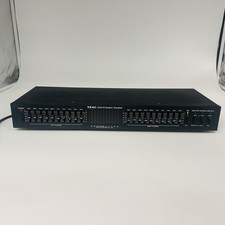 TEAC EQA-10 Stereo Graphic Equalizer Missing 2 Knobs Power On UNTESTED