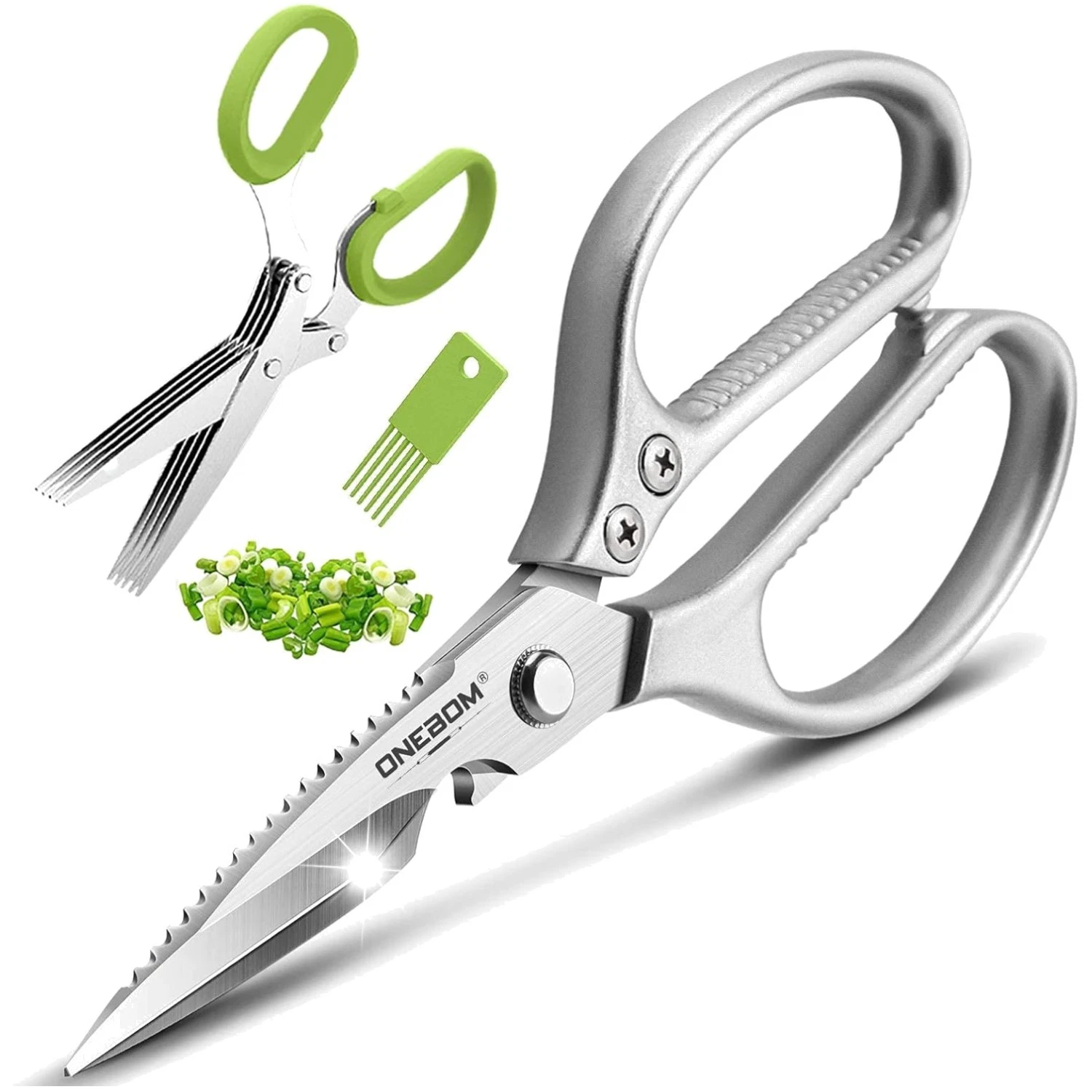 Heavy Duty Kitchen Shears 2 Pack - Stainless Steel
Opens in a new window or tab