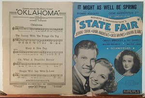 “It Might As Well Be Spring” Vintage Sheet Music 1945 by Rogers and Hammerstein