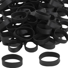 Tactical Rubber Bands Size 82 , 50 Pcs Black Thick Small Wide Strong Heavy
