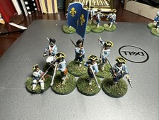 28mm  Seven well painted Plastic French AWI/Fiw. 2