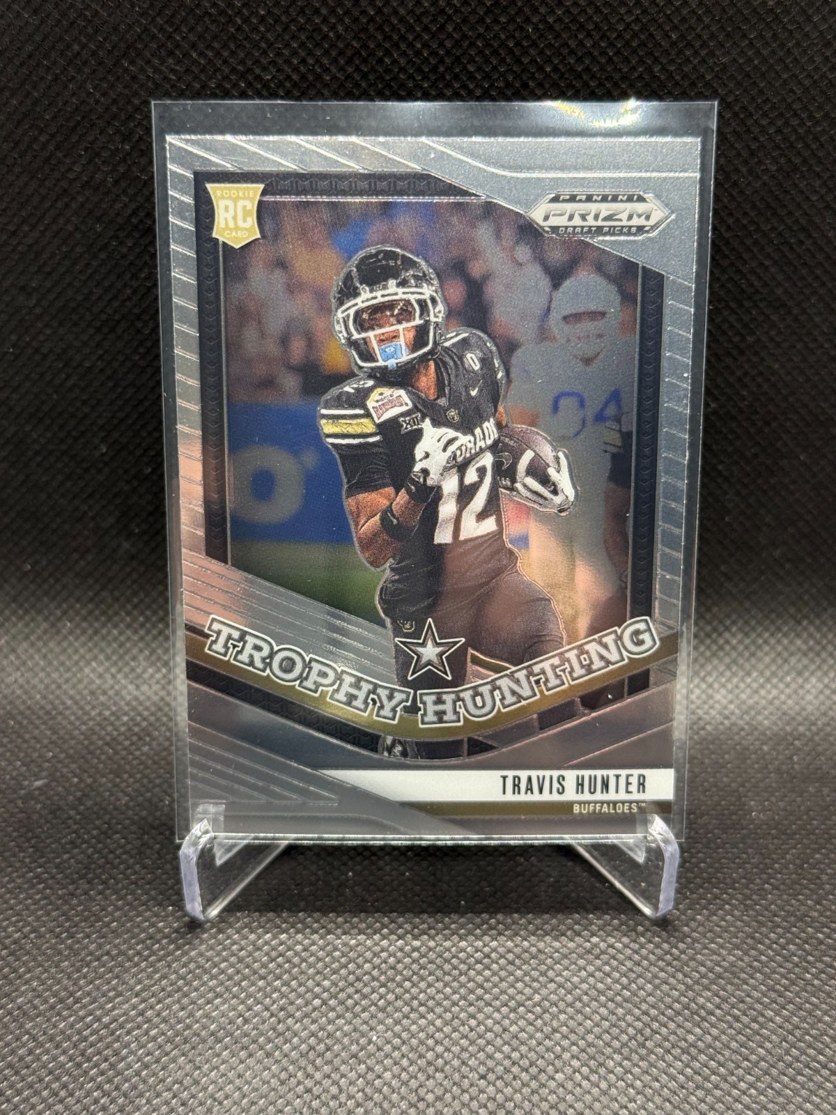 2025 Panini Prizm Draft Picks - Travis Hunter (RC) Trophy Hunting #20 Colorado