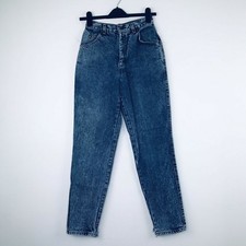 Levi's Junior's 7 Blue Mom Jeans Tapered High Rise Medium Wash USA Made VTG E