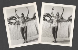 2 Vintage AMG 1960s Handsome SEYMOUR KOENIG Original Glossy 4x5 Studio Photos