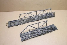 HO SCALE HAND BUILT WOOD TRUSS BRIDGE 15" x 2-1/4" x 2-1/4" + 9-3/4" section