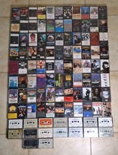 Vtg Hard Rock Music Cassette 104 Tape Lot Asia Bowie The Styx Who Queen Journey