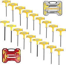 T Handle Allen Wrench Set 18 Pack Of Metric Sae - Industrial Grade Steel Lon T Handle Allen Wrench Set 18 Pack Of Metric Sae - Industrial Grade Steel Lon