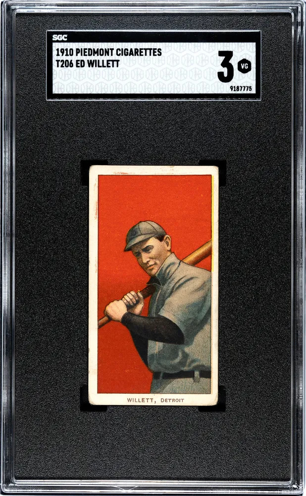 1910 Piedmont Cigarettes (T206) Ed Willett SGC 3