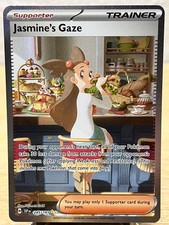 jasmine's gaze pokemon card 245/191 all of your Pokemon take 30 less damage from your opponents Pokemons attacks Jasmine's Gaze 178/191 - Surging