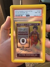 Kevin Porter Jr 2019 Optic Contenders Gold Auto /10 Psa 8
