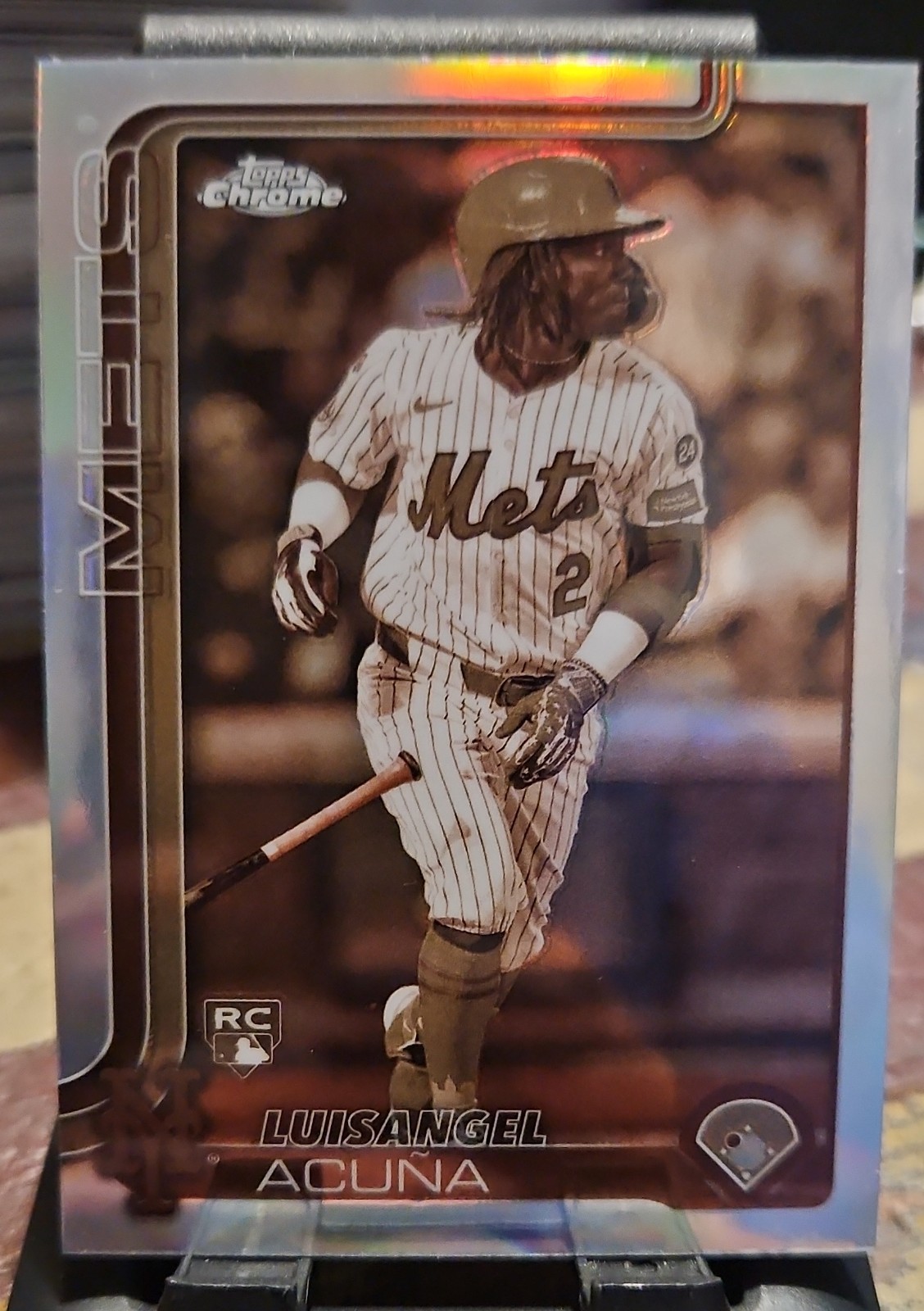 2025 Topps Chrome - Luisangel Acuna #56 Sepia Refractor (RC)