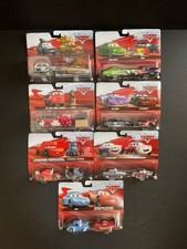 Disney Pixar Cars Diecast 2-Pack, Lot of 7 Packs - Cars on The Road Series - New