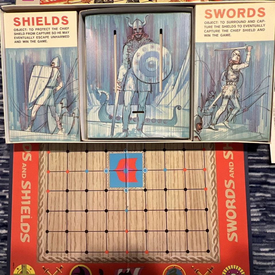 Swords And Shields Milton Bradley Game Number 4006 Vintage 1970 Complete - Image 3 of 4