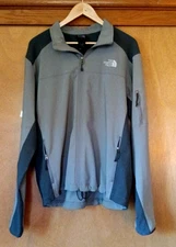 The North Face APEX Men's Soft Shell Fleece Lined Outdoor Jacket Two Tone Gray M