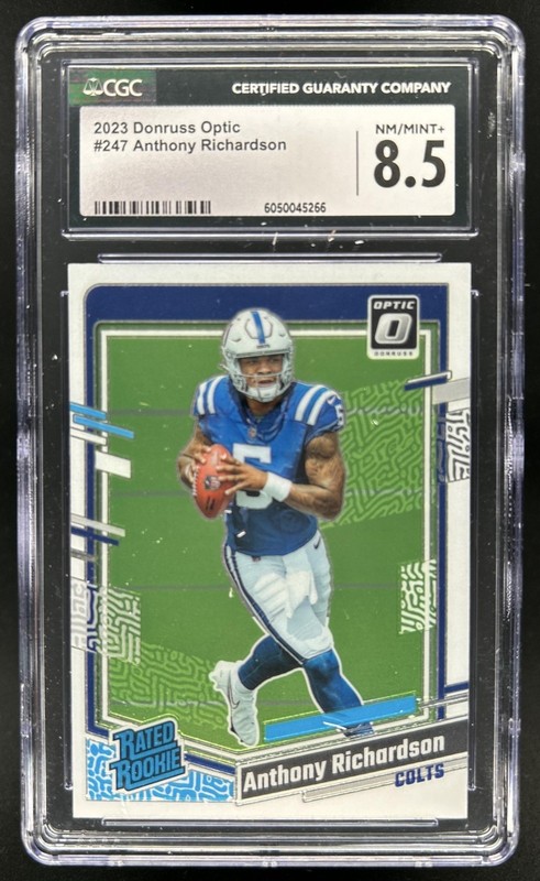 2023 Panini Donruss Optic Anthony Richardson RC Rated Rookie #247 Colts CGC 8.5
