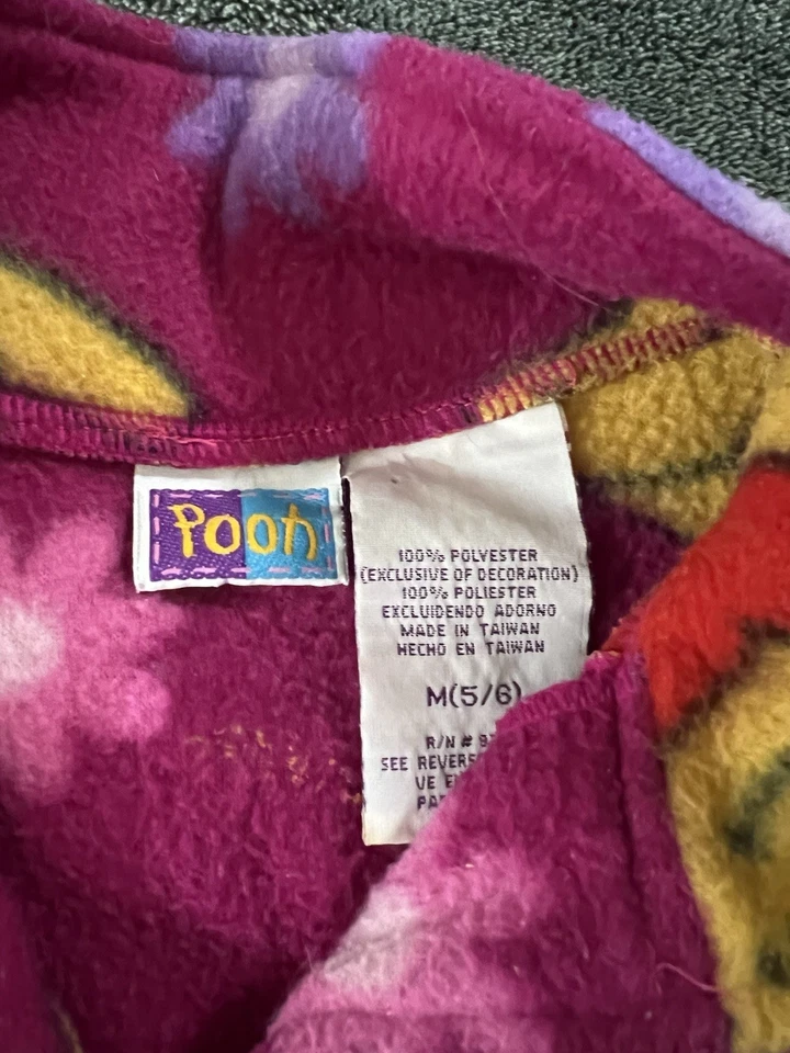 Camisa Pullover Sudadera con Capucha Polar Años 90 Niño 5/6 De Colección Disney Winnie the Pooh Foto 3 de 4