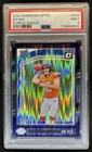2024 Panini Donruss Optic Bo Nix Purple Shock Rated Rookie #209 Broncos PSA 9