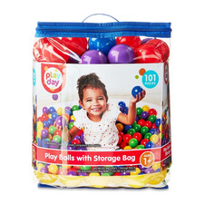 Play Day 100 Plastic Play Balls 2.5" Ball Pit Balls Multi-Color Kids Age 1+