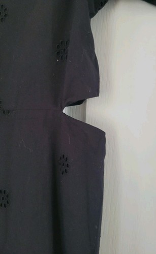 Monsoon Storm Broderie Cut-Out Detail Black Dress Size 11 - 12 Years - Picture 10 of 13