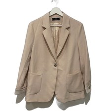 Women  s Beige Oversized Blazer   Longline Casual Jacket