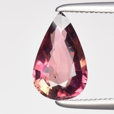 💎 1.01ct VS Pear Natural Orangish Pink Tourmaline - Unheated, Mozambique Gem