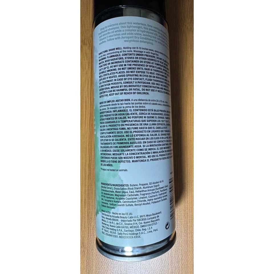 Tratamiento de champú seco Aerogant NOT BRAGGIN' BUT RARO NUEVO limpieza sin residuos Foto 2 de 2