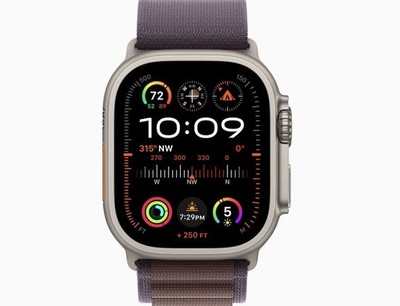 Apple Watch Ultra 2 (GPS + Cellular) 49mm Titaniumgehäuse, Alpine Loop indigo,