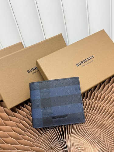 Burberry Vintage Check Coated Canvas Bifold Wallet Beige