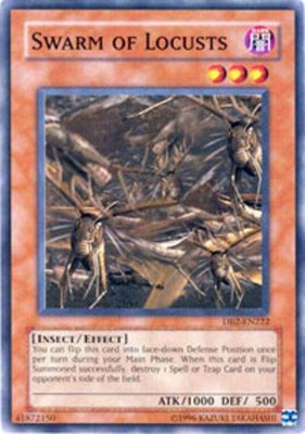 Swarm of Locusts - DB2-EN222 - Common - Unlimited Edition LP Yugioh Dark Beginni