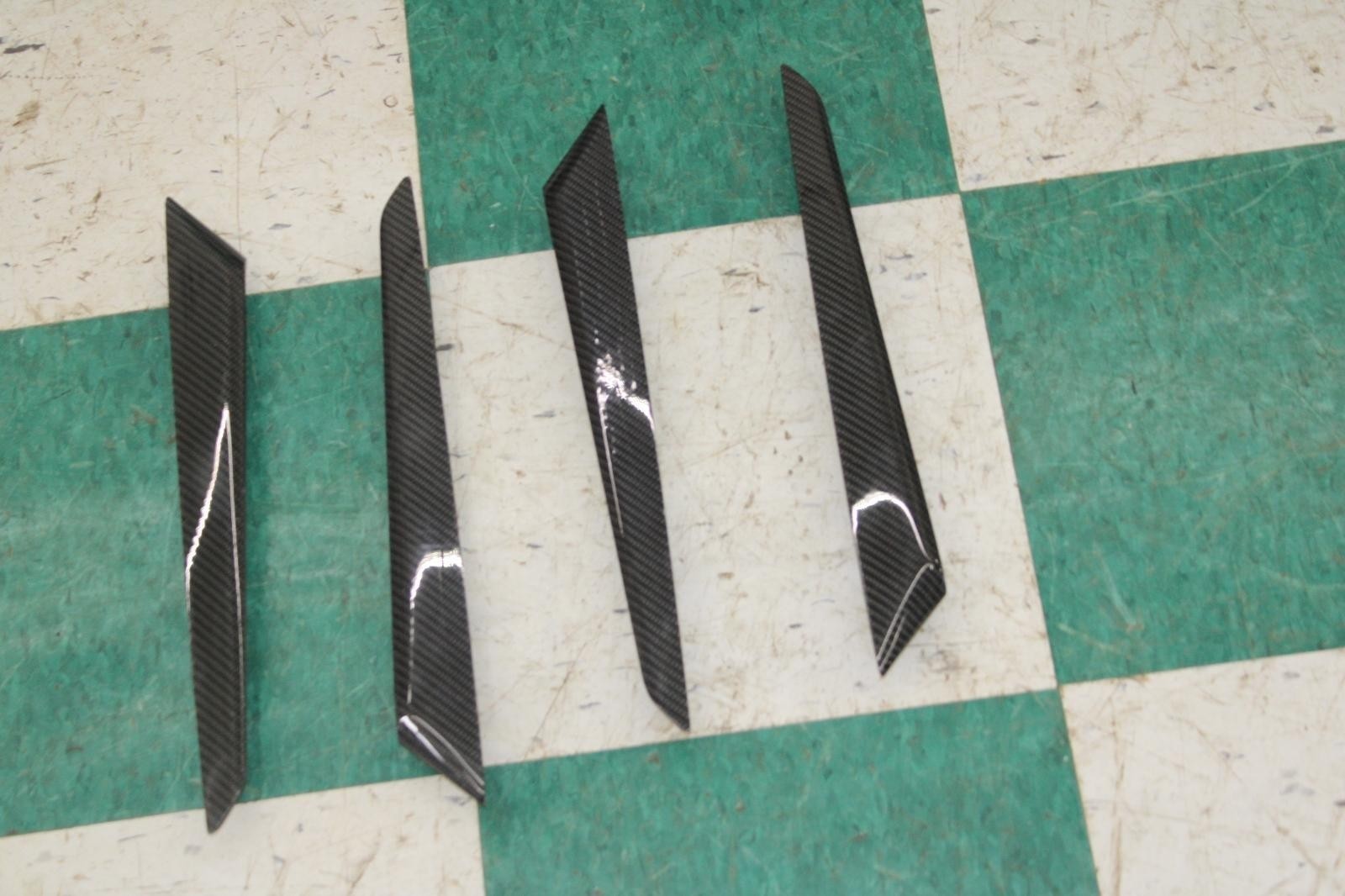 14-24 MASERATI GHIBLI Carbon Fiber Front Rear Door Trim Insert Set of 4x Unit OE