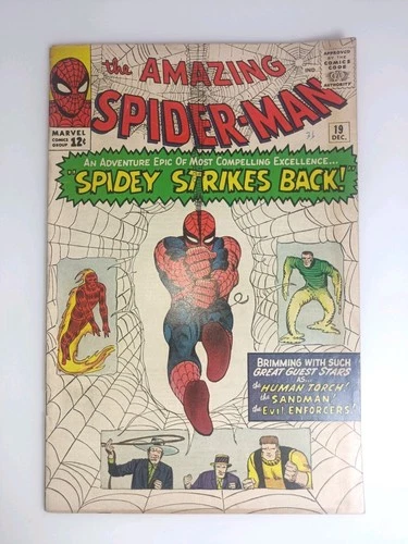 Amazing Spider-Man #19 VF- 7.5  1st App MacDonald Gargan Scorpion Ditko 1964 Lee