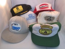 Vintage 80s lot of 6 snapback trucker hats