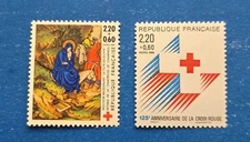 France Stamps, Scott B592, B601 Complete Sets MNH