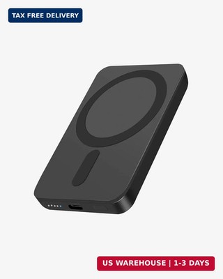 Miady Magnetic Portable Charger Power Bank for iPhone 5000mAh | 5W Mini MagSafe-