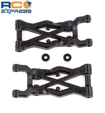 Associated Rear Suspension Arm Hard 75mm Black: RC10B6.2 ASC91855