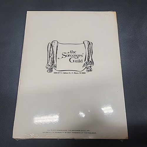 Rare Sorcerers Guild Book Dungeons And Dragons TSR Sealed Unknown Origin 1977 - Picture 2 of 4