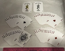 DECK OF RED PLAYING CARDS USED AT VENETIAN RESORT & CASINO LAS VEGAS NEVADA