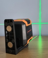 Magnusson DIY Green Self-Levelling Cross-Line Laser Level 15m Range 2 Safe Lines