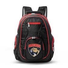 Florida Panthers NHL Hockey MOJO Black/Red Trim Color Laptop Backpack