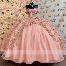 Quinceanera Dresses Ball Gown 2025 Off The Shoulder Appliques Sweet 16 Dress 