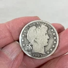 1905-P Barber Half Dollar. See 5 photos of actual coin you receive