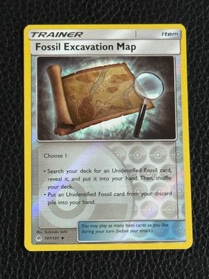 Forbidden Light - Fossil Excavation Map - 107/131 - Reverse Holo 