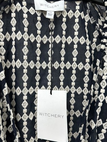 WITCHERY New Women's Blue Long Sleeve Wrap Shirt Size 20 - Stylish & Chic - Picture 3 of 4