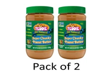 (2 pack) Teddie All Natural Super Chunky Peanut Butter, 36 oz