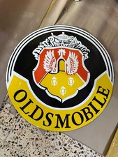 Porcelain Oldsmobile Enamel Sign 30x30 Inches Double Sided