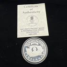1989 Washington Centennial Security Pacific Bank -Rare-1oz. Silver .999 Coin-NR!