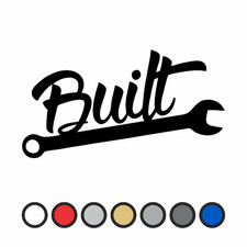 Built Car Vinyl Sticker Tuning Project Build Style Decal Bumper Rear Window