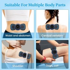 Mini Electric EMS Portable Neck Back Massager Cervical Massage Patch Stimulator