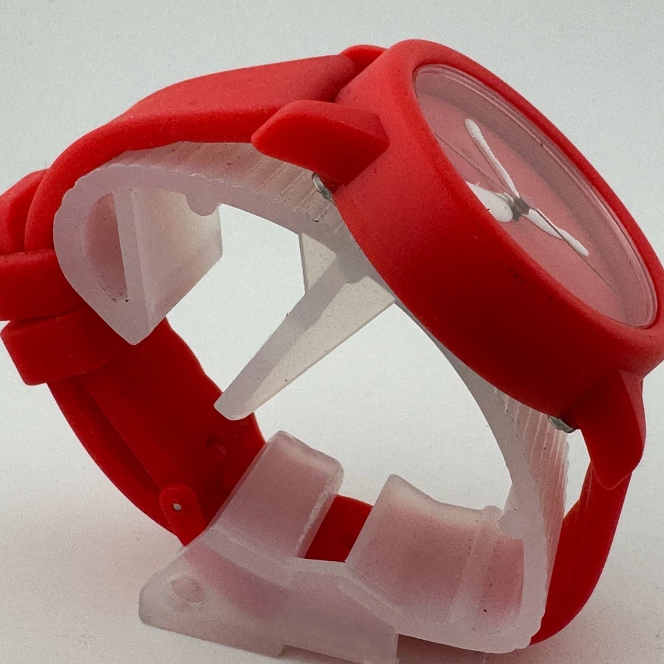 Reloj de Cuarzo Puma Unisex 50m Rosa Plástico Japón Movt Analógico Batería Nueva Foto 3 de 4